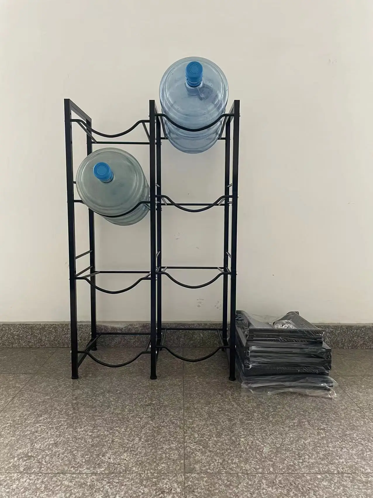 4-Tier Heavy Duty Storage Rack High Quality Detachable Bucket Rack Storage 5 Gallon Water Bottle Storage Rack