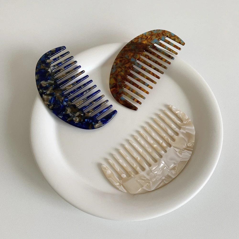 New Design Fashion Mini Acetate Plate Anti-static Comb Korea Ins Cute Hair