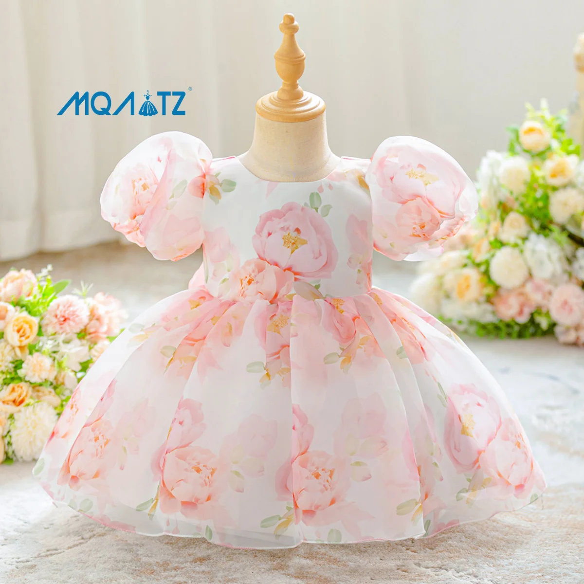 MQATZ Kids Party Dress for 2-Year-Old Baby Girls Printed Dress for Summer MQATZ Kids Party Dress for 2-Year-Old Baby Girls Printed Dress for Summer