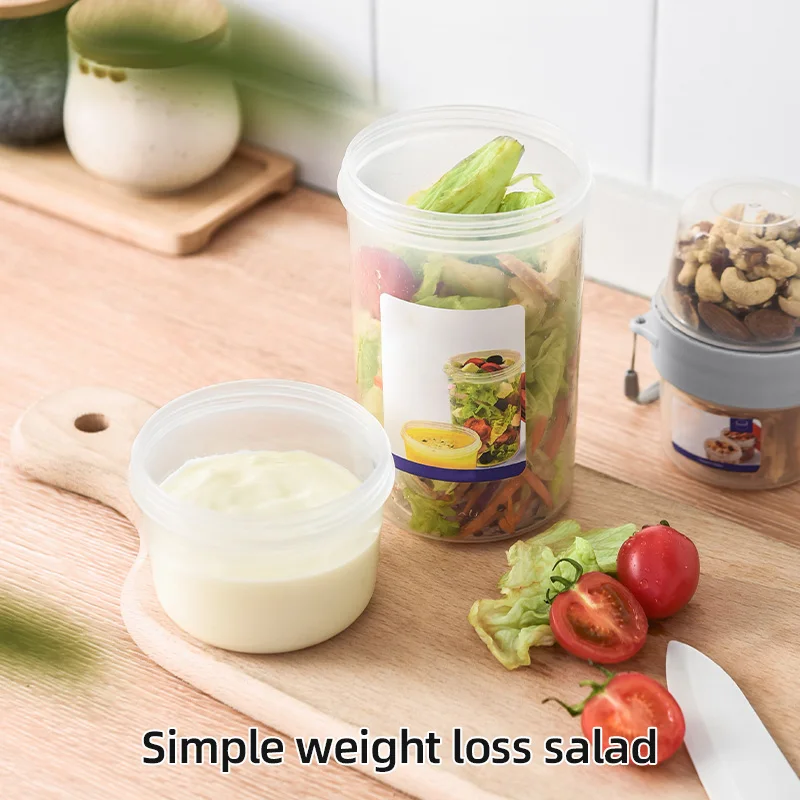 Tragbare, vielseitige Lebensmittelaufbewahrung - Joghurt- und Salatbox