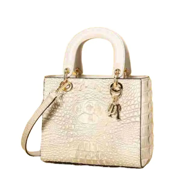 New crocodile bone pattern Princess Diana bag classic ladies handbag shoulder bag fashion women's bag factory dropshipping