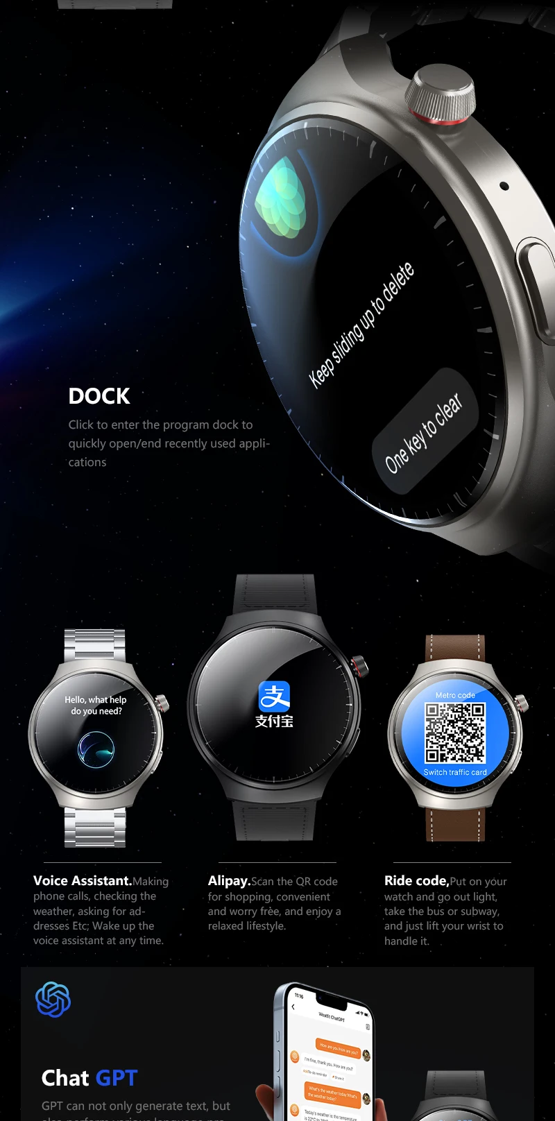 HW6 Max with 3straps 1.52 AMOLED 2024 Smart watch with BT Call GPS Tracker Wireless Charging sport fashion Smartwatch