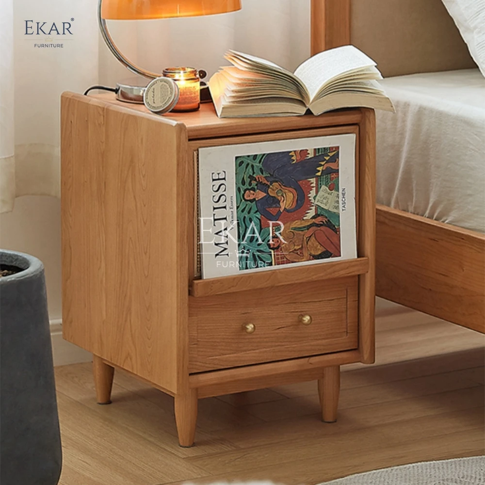 product new design customizable modern bedside table in natural wood tones-61