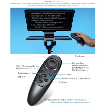 FEELWORLD TP16 16 inch Big Screen Tablet Horizontal Vertical Prompting Prompters Portable Folding Teleprompter detail image
