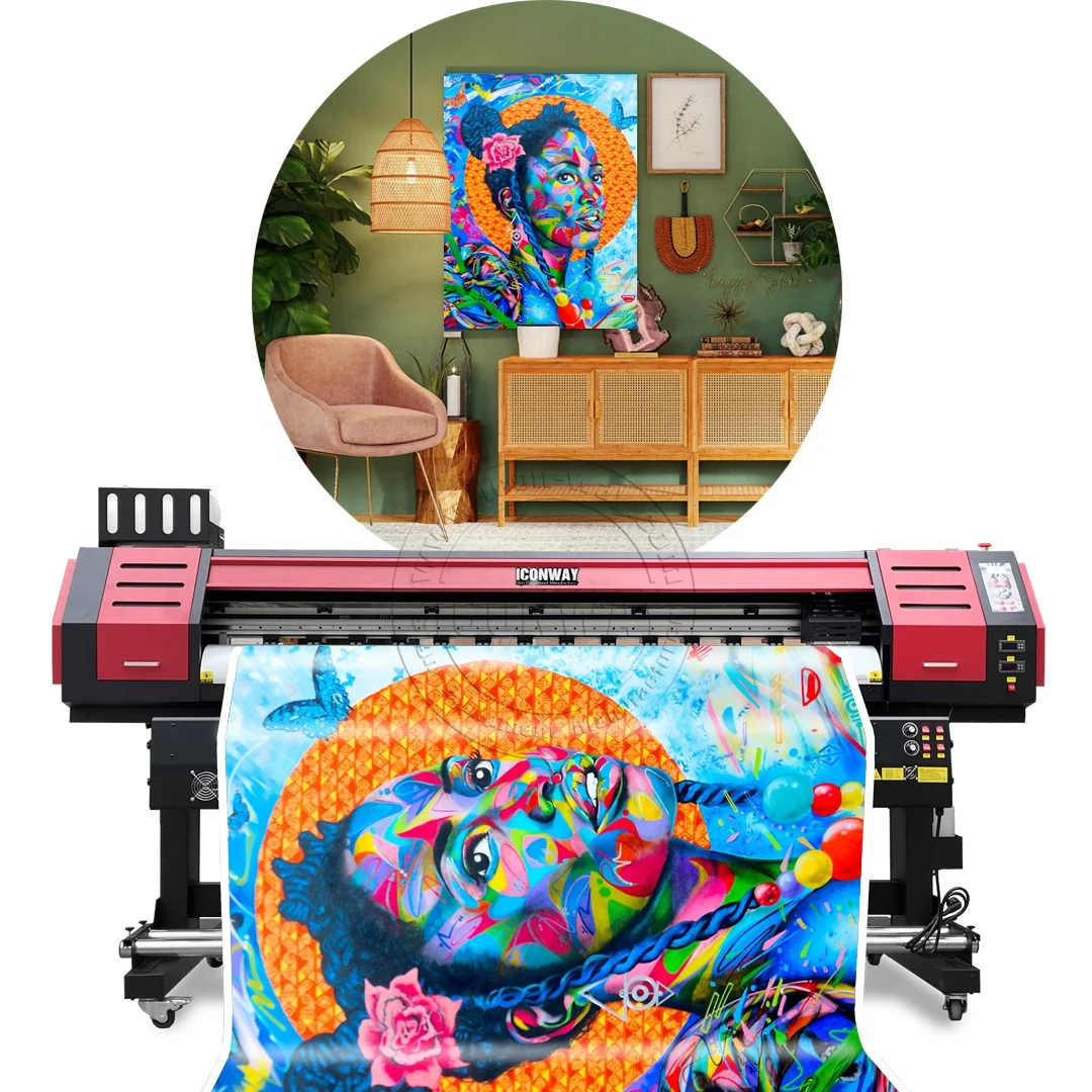 Iconway High Speed Flex Printing Machine Eco Solvent Printer