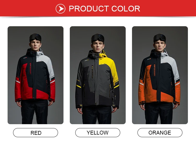 High Quality Winter Men Snow Jacket Waterproof Windproof Keep Warm