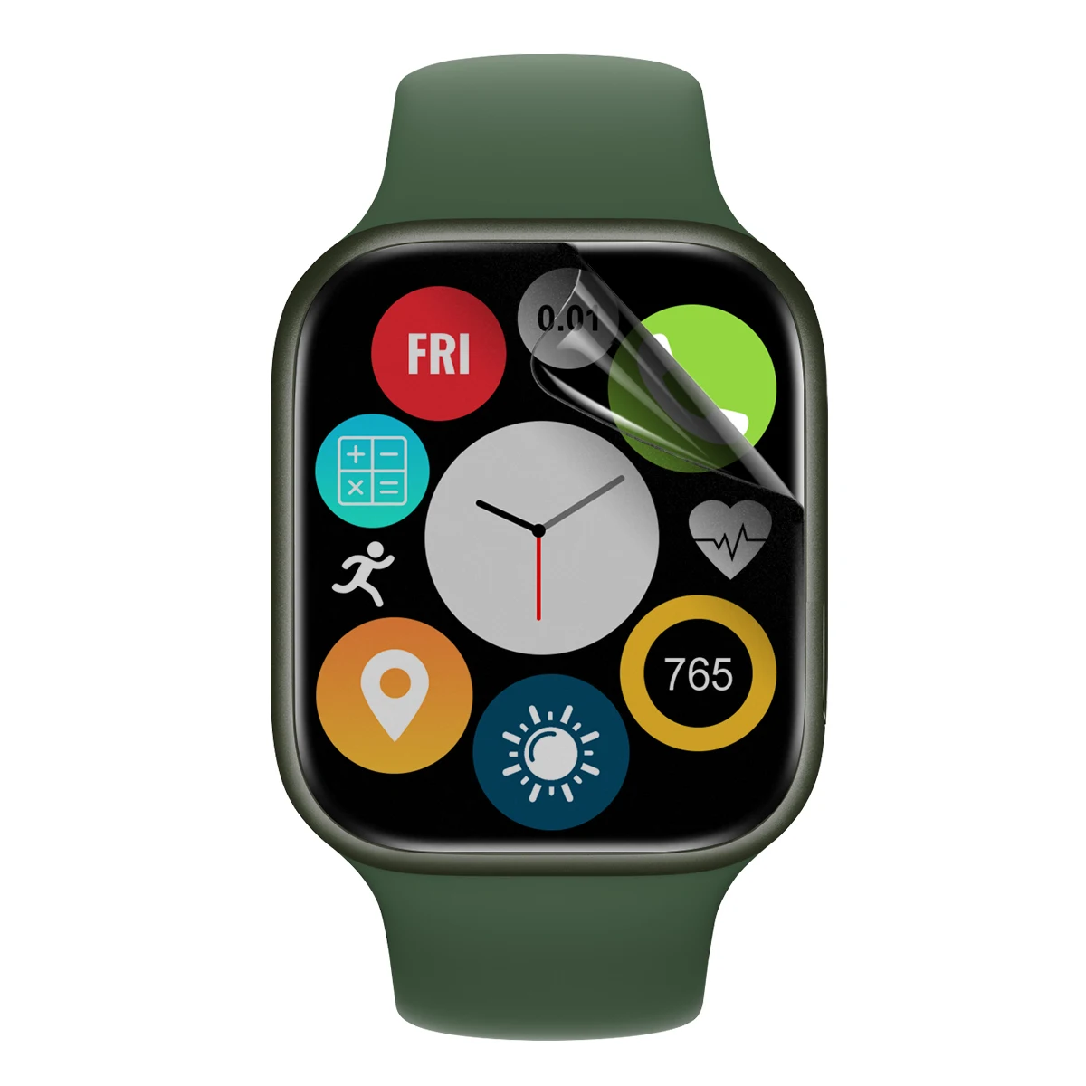Bubble Free Smart Watch Hydrogel Anti Spy TPU Protective Film for Apple Watch Series 4 38/40/42/44/45mm