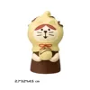 Chat foulard chocolat blanc