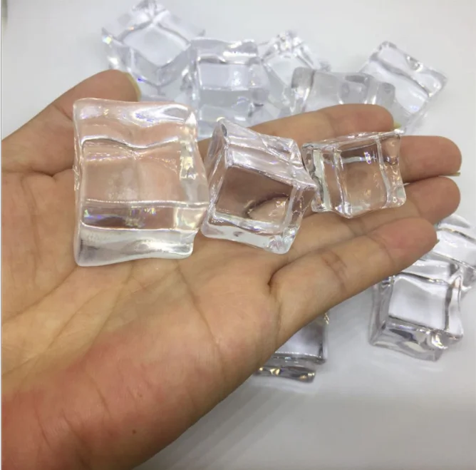 Cubetti Ghiaccio Finti Acrilici - 100 Pezzi Trasparenti - Foto 10