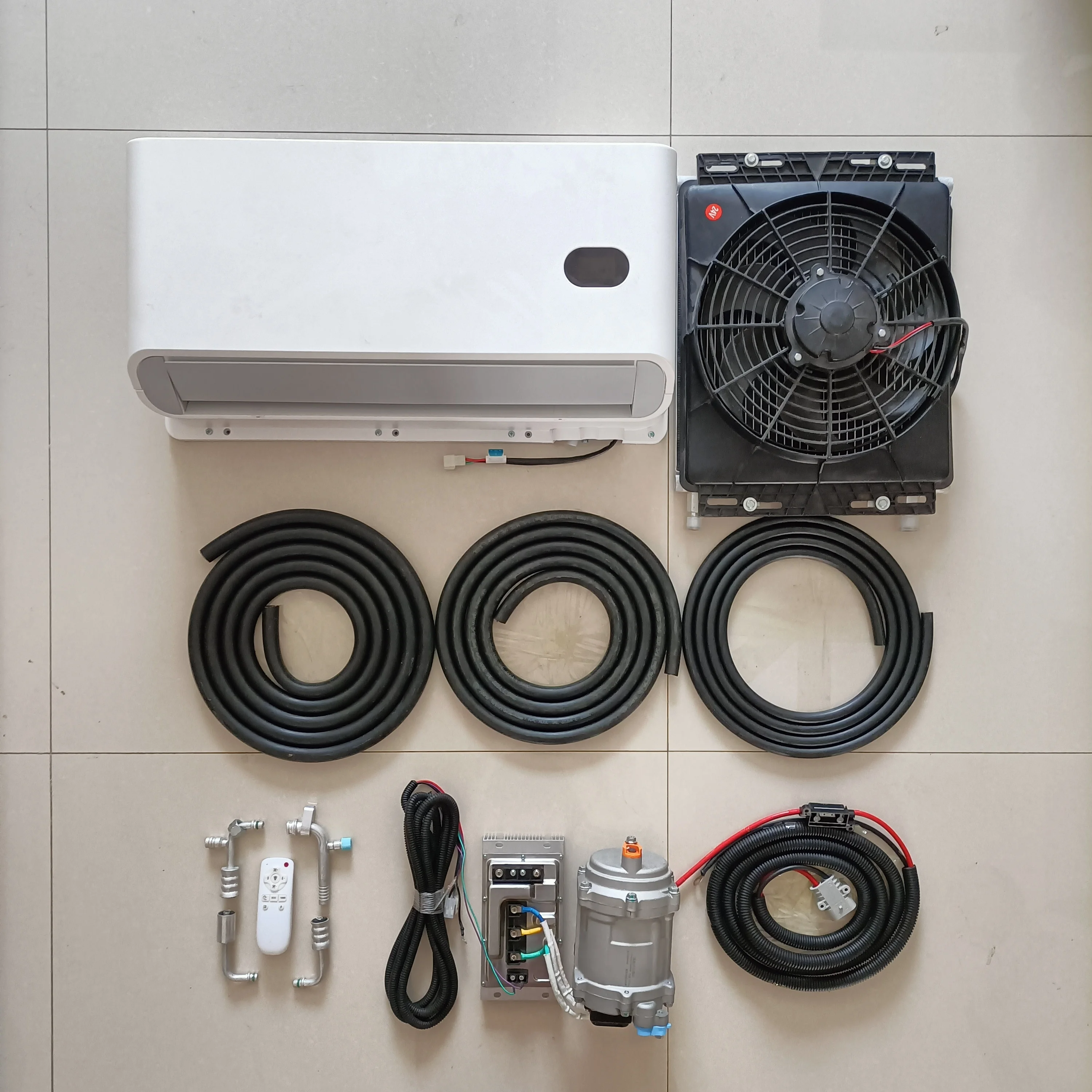miniエアコン 12V DC Inverter Air Conditioner, Silent Hidden Cooling Unit