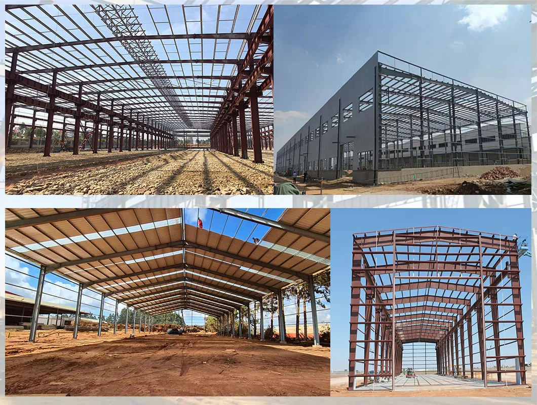 China Prefabricated Steel Frame House Prefab Workshop Factory Building ...