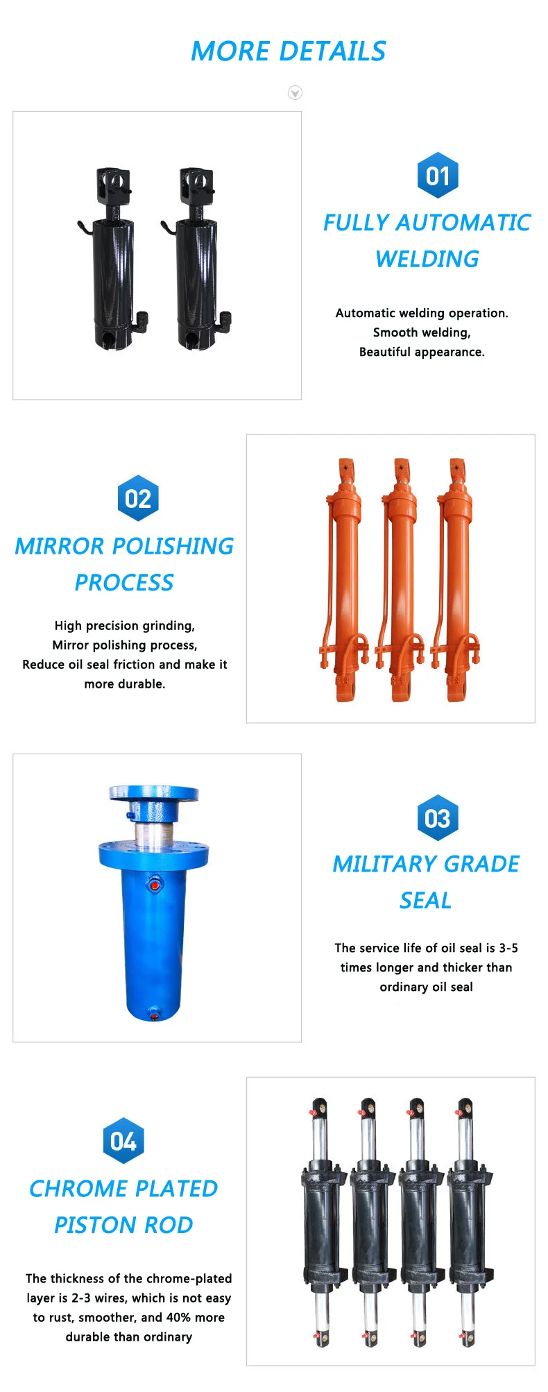 Elevator Electric Hydraulic Cylinder Price Parker 50 Ton Hydraulic