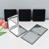 Black pu makeup mirror