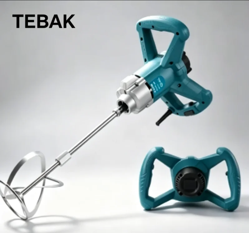 TEBAK Factory Low-priced Handheld Electric Cement Mixer, Paint Slurry Mortar Mortar Universal Mixer Portable Tool