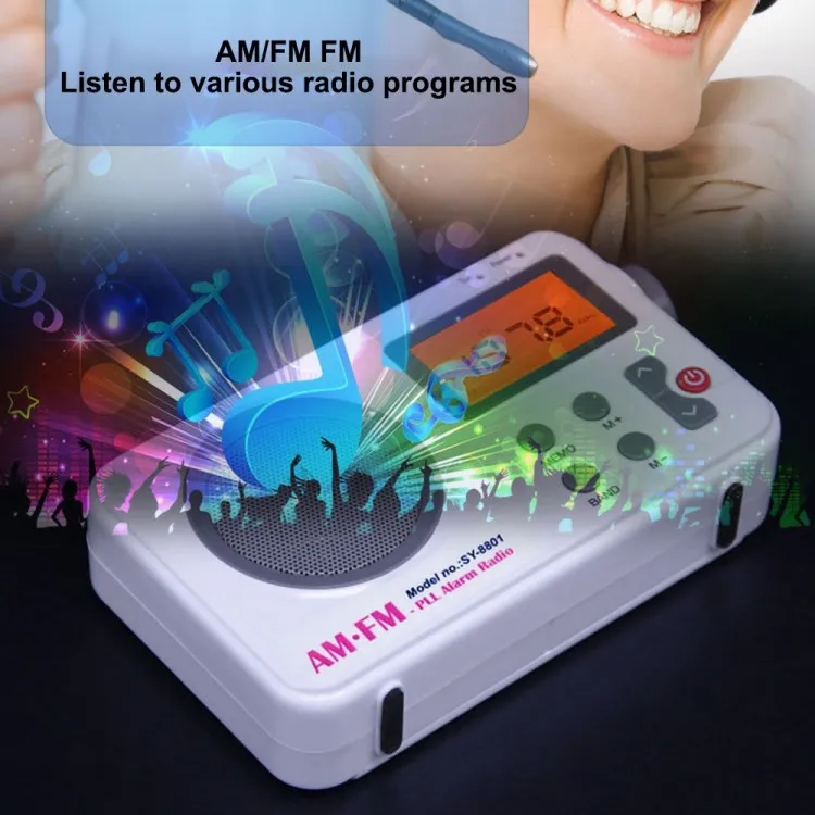 SY-8801ポータブルレトロAMFMラジオHDLCDスクリーンHiFiサウンド SY-8801ポータブルレトロAMFMラジオHDLCDスクリーンHiFiサウンド