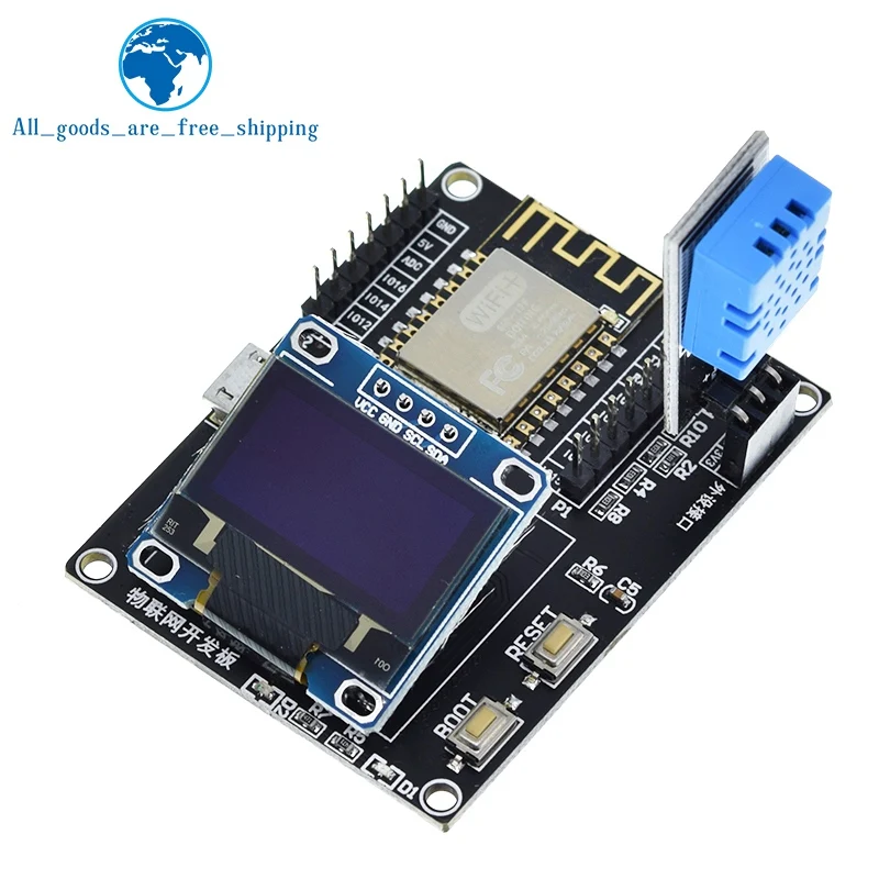 ESP8266 Weather Station DIY Kit IOT Starter Kits for Arduino with 0.96 OLED Display D1 MINI Wireless WIFI Bluetooth Module