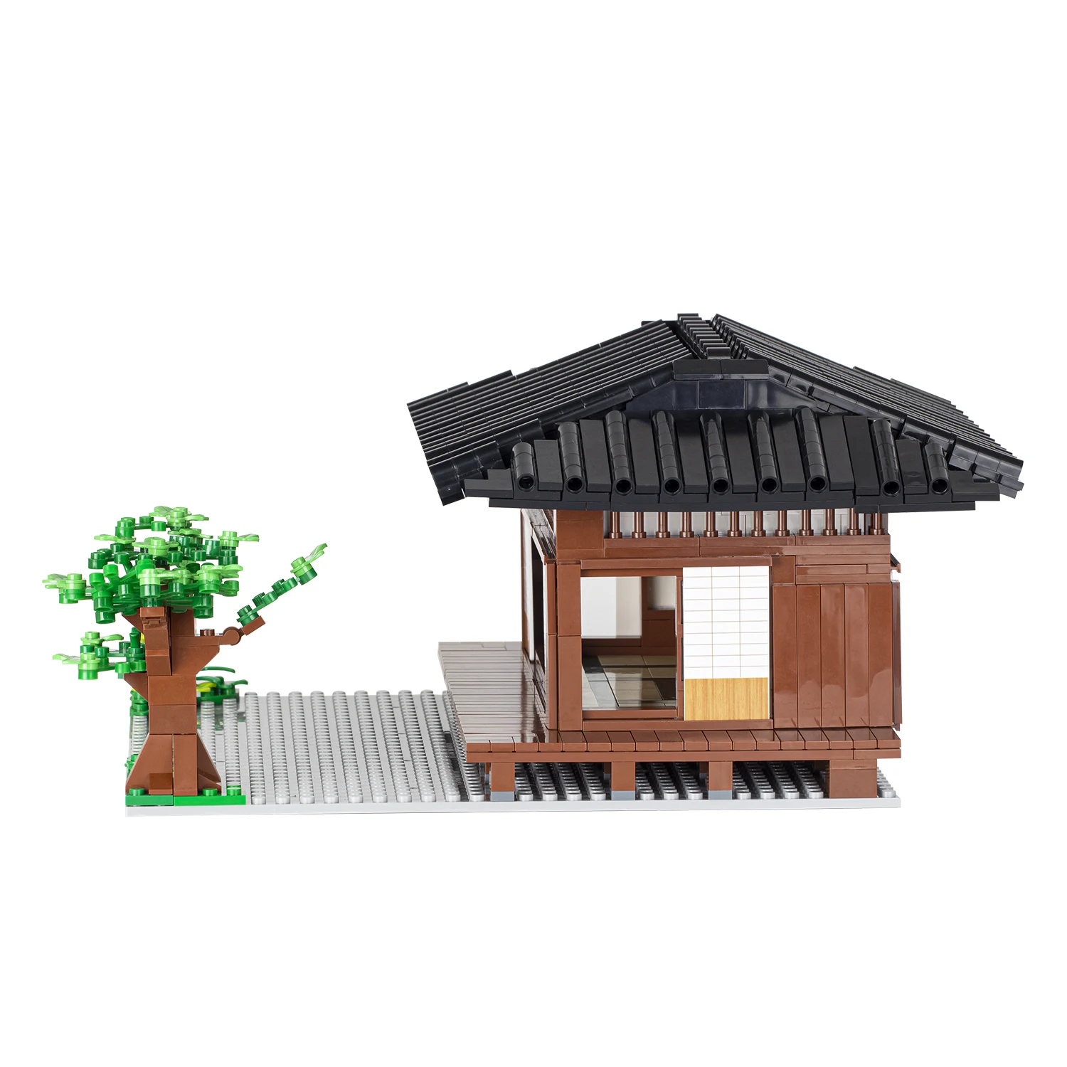 MOC1041 Anime DemonSlayeres Butterfly Mansion Scene MOC Building Blocks Creative DIY Hashira Meeting Assemble Brick Toys for Kid