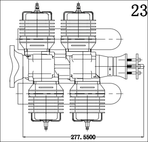 Dla232cc Efi Cnc Processed Gasoline Engine/petrol Engine 232cc For Gas ...