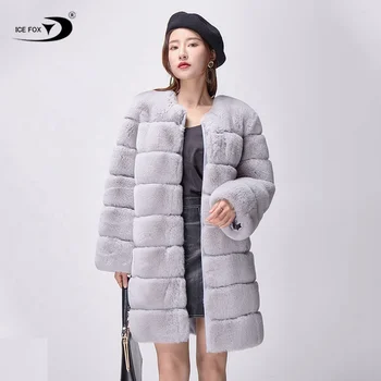 Wholesale Price Custom Design Sheep Leather Women Faux Mink Green Faux Fur Coat
