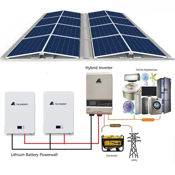 Complete Set 10000w Hybrid Off Grid 10kw 12kw 15kw 20kw Solar Energy ...