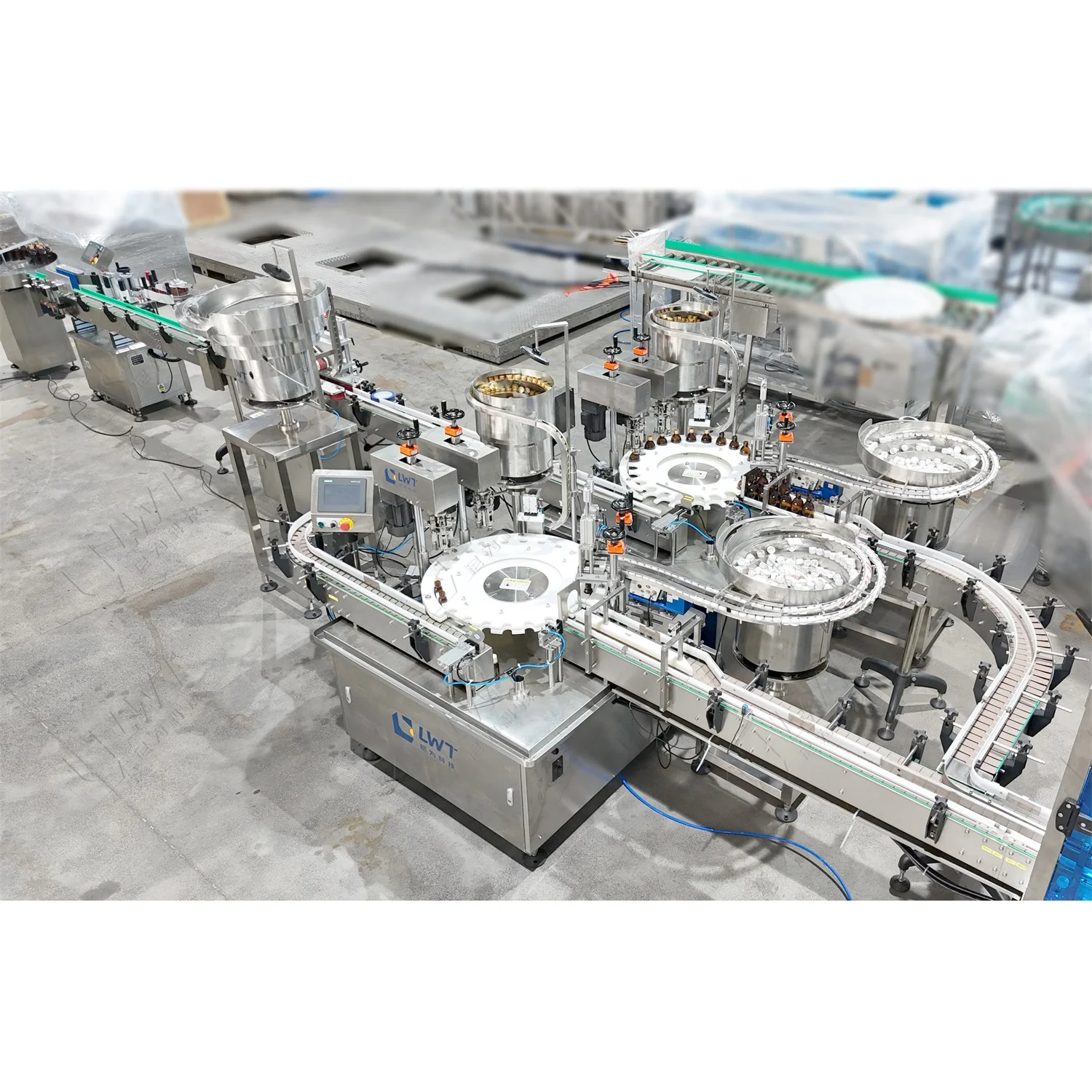 Automatic Production Line Liquid Oil Cough Syrup Bottle Filling and Capping Machine Production Line
