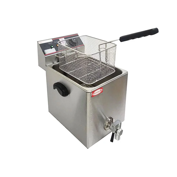8l Commercial Electric Single tank Kfc Chicken Potato Chips Corn Dog Deep Fryer with Oil Valve - Image 2