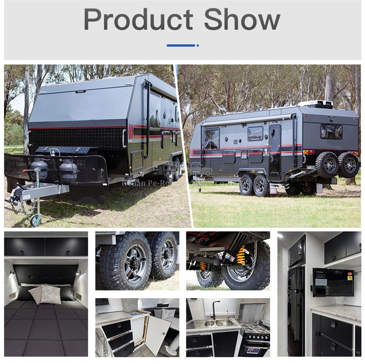 Australian Standard High Quality Dual Axle 22Ft Motorhome Travel Camping Caravan Off Road Trailer Camper