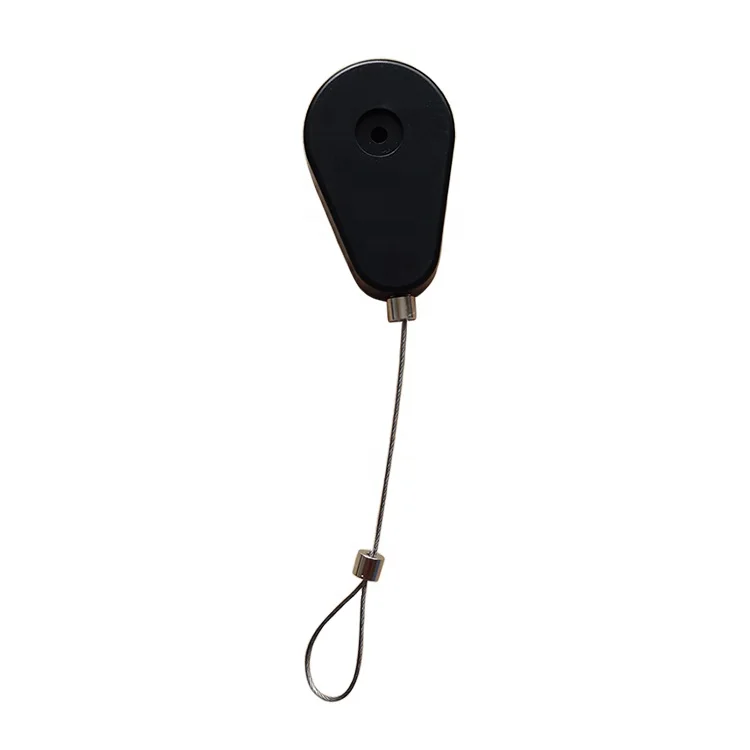 Antitheft Pull Box Waterdrop Shaped with Metal Retractable Metal Security Tether