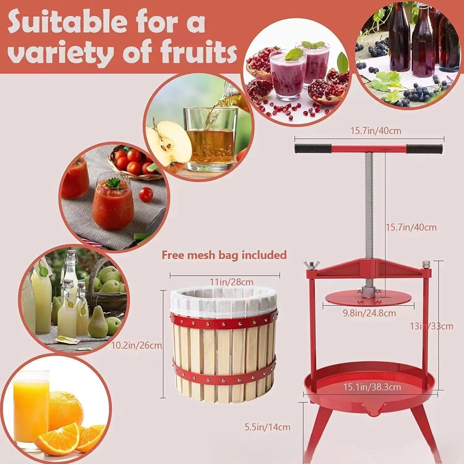 12l Juicer 2023 New Wood Multiple Models Of Fruit And Vegetable Manual
