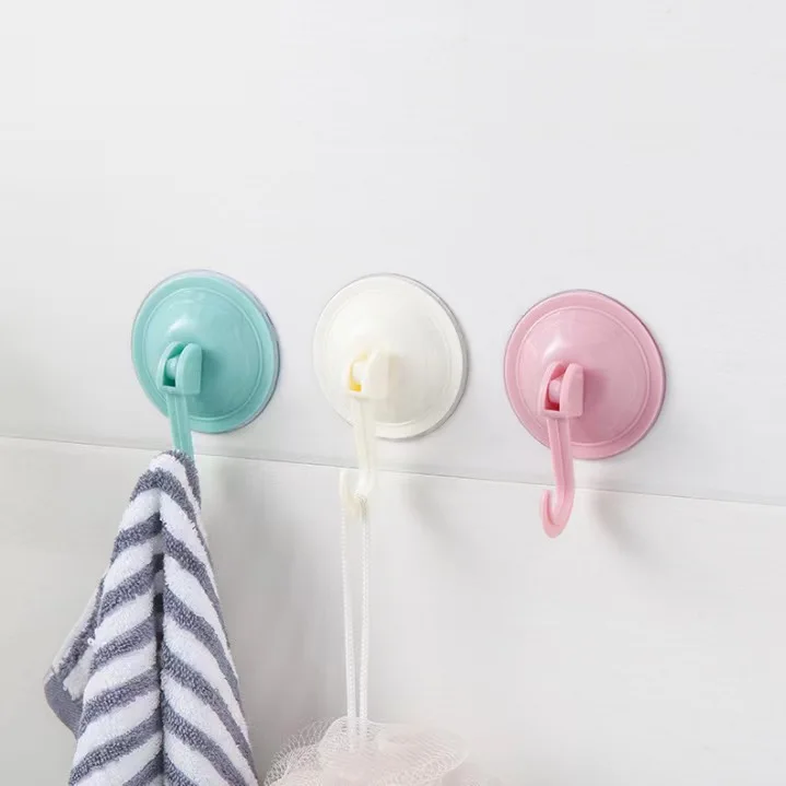 Hot Sale Factory Direct Toilet Strong Vacuum Suction Cup Traceless Hooks Round Shapes Coat Hooks