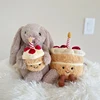 31cm Bunny with Strawberry cake