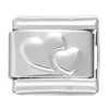 Stainless Steel Module Bracelet--Double Heart