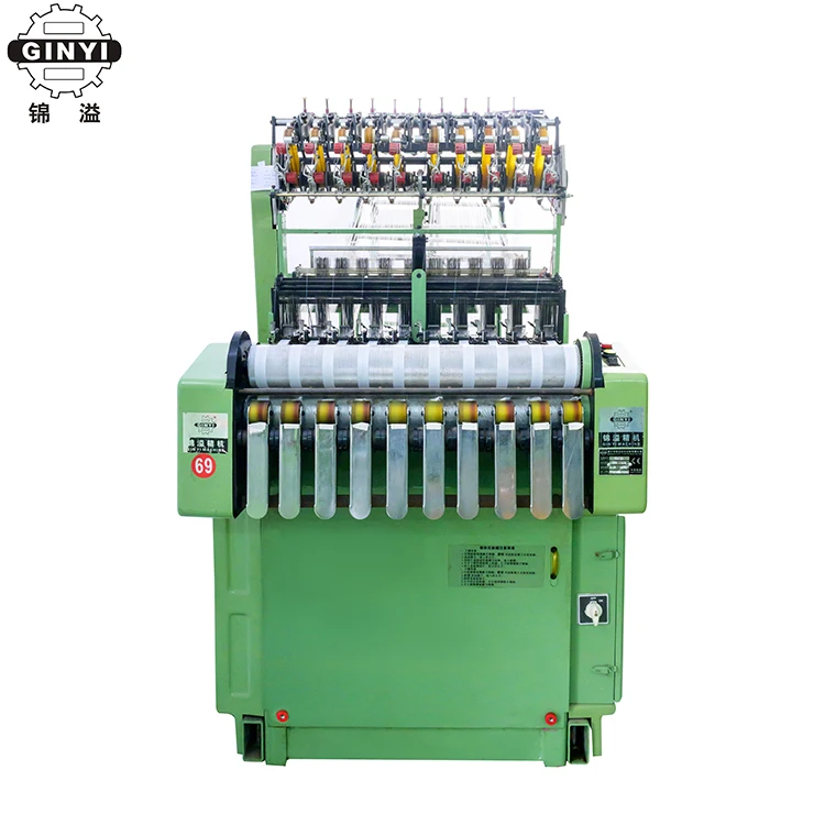 GINYI Model GNN 8/30 satin ribbon making machine high speed narrow tape needle loom machine underwear tape making machine