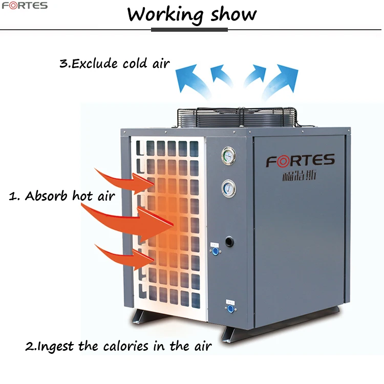 Air Source Heat Pump, 15KW, 20KW, 30kw, Inverter - detail 12