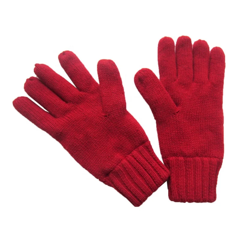 Вязаные зимние ручные перчатки в виде канадского кленового