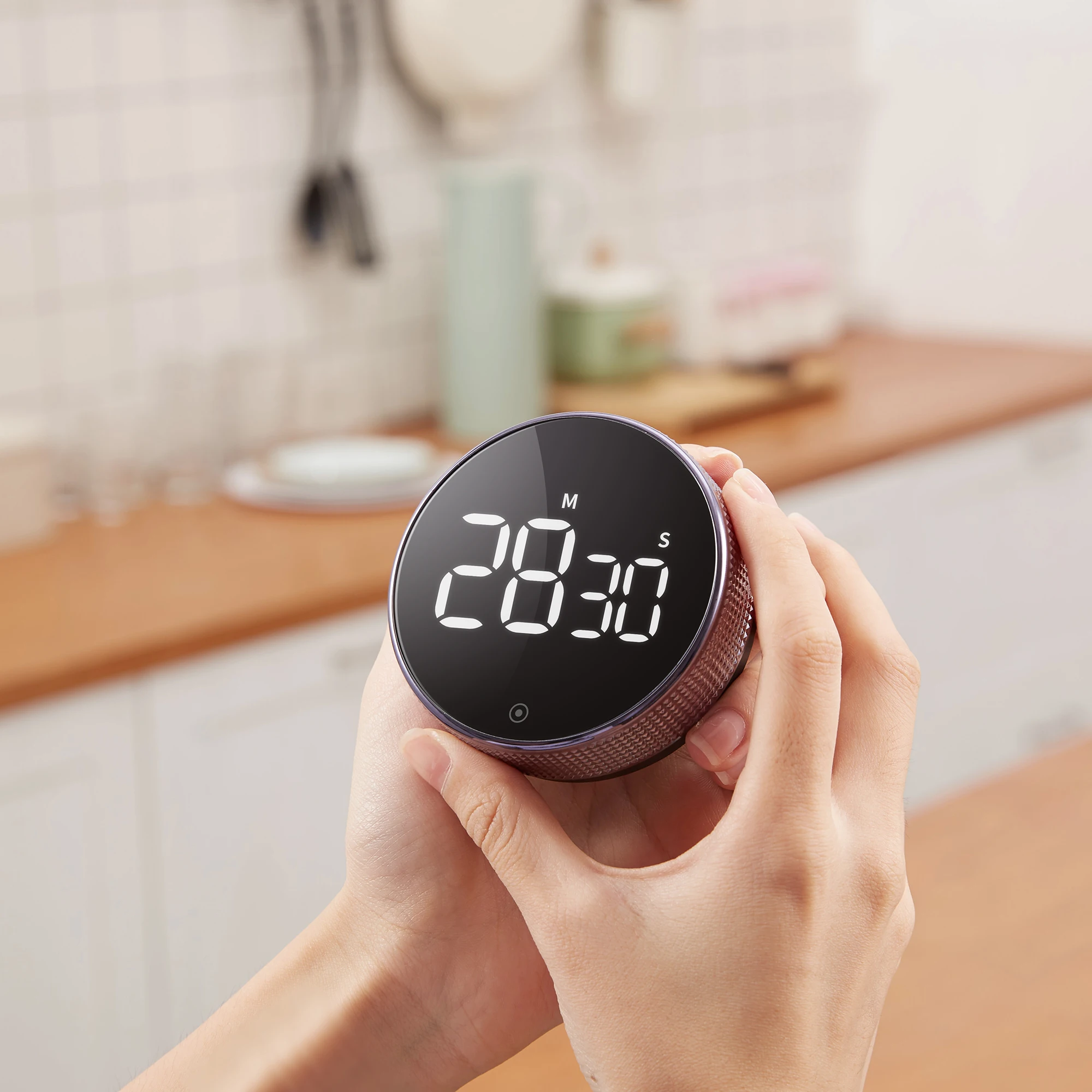 Round Laser Rotary LED Time Timer Meeting Reading Laboratory Study Gym Sport Oven Cooking Kitchen Digital Countdown Timer