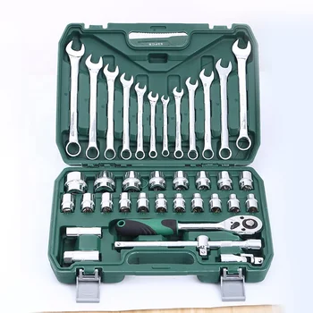 Professional Hand tools plastics toolbox set 37pcs Socket Set craftsman tools for car repair