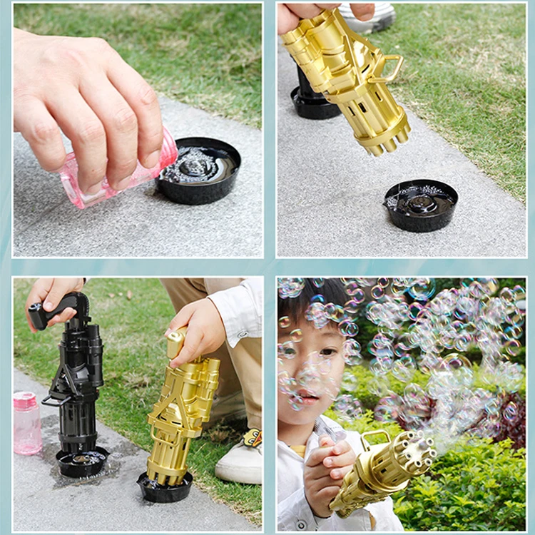 Автоматический игрушечный пистолет для выдувания пузырей автоматическая пузырьковая машина большого размера Электрический