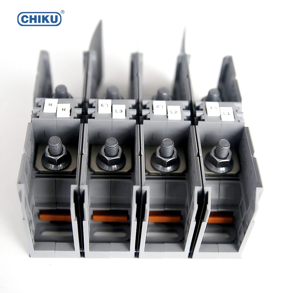 185mm2 Double Stud Feed Through Terminal Block