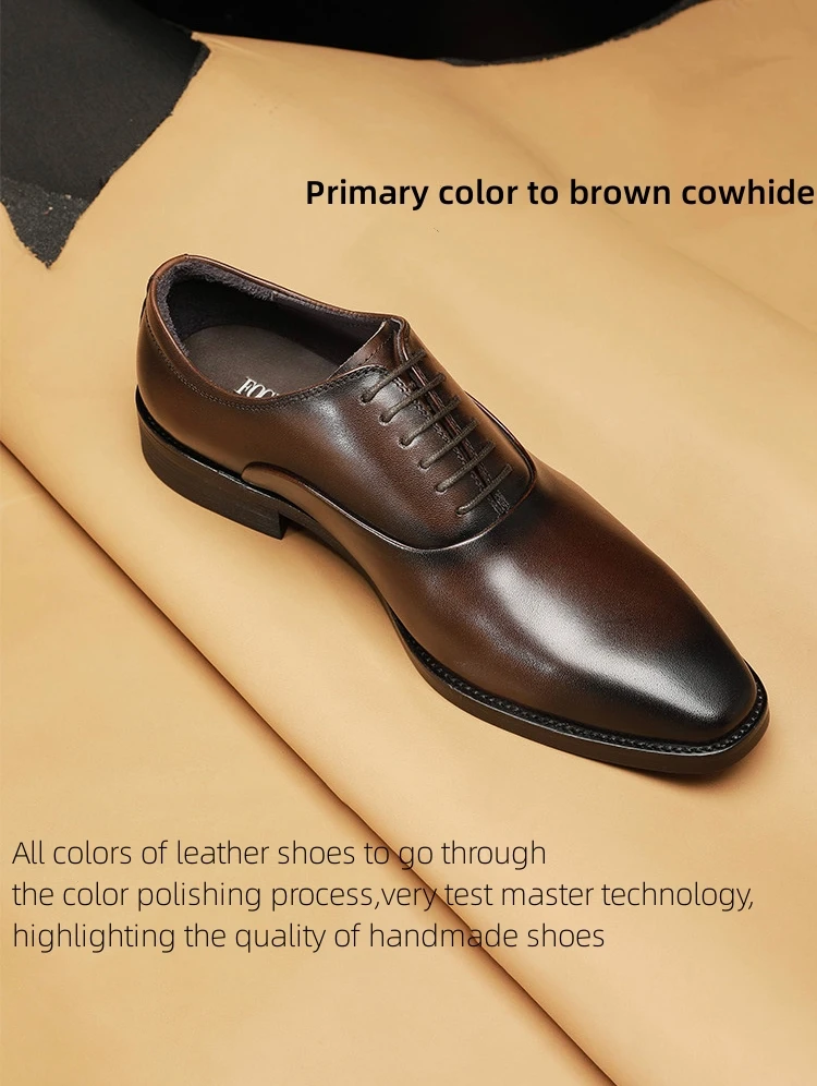New Style Gentleman's Wedding Business Office Formal Leather Oxfords ...