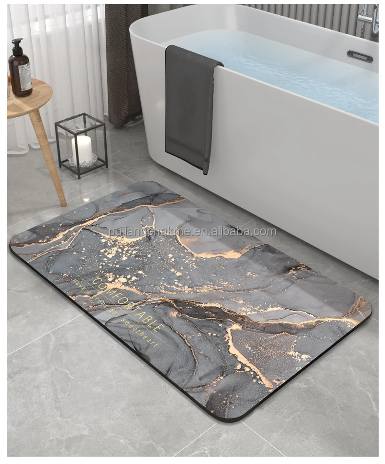(chakme) Diatom Bath Mats Mud Absorbent Mats U Shape Bathroom Mat Buy