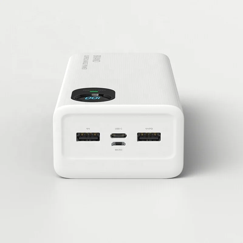 Wholesale Customize Power Bank Universal Portable Smart Phone Charger Gift Factory Price Lithium Battery 65W Power Bank 30000mah