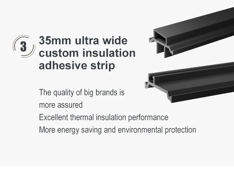 DERCHI Thermal Break Double Glaze Windows for Energy Efficiency