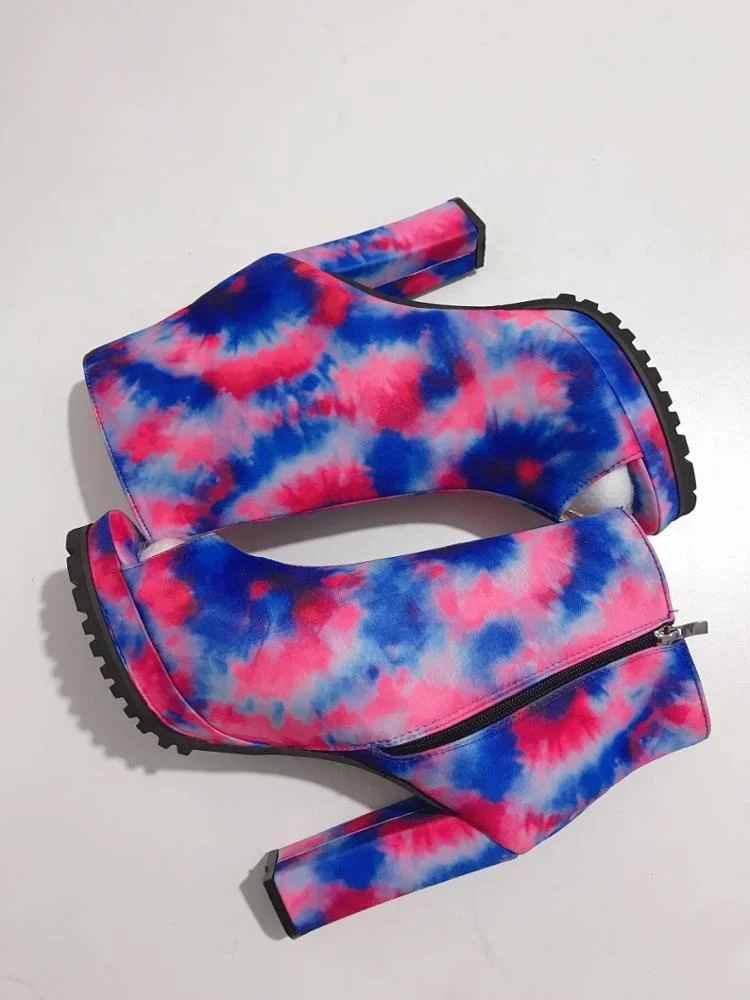 Женские босоножки со змеиным принтом, разноцветные сандалии на высоком каблуке, модные босоножки больших размеров для осени и зимы