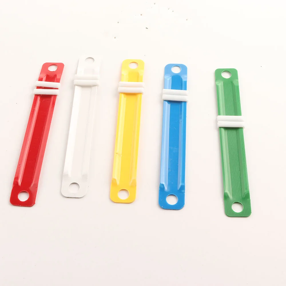 Factory Direct Sale D Shape 8cm Binder Clip Colorful Paper Fastener for Office School Supplies