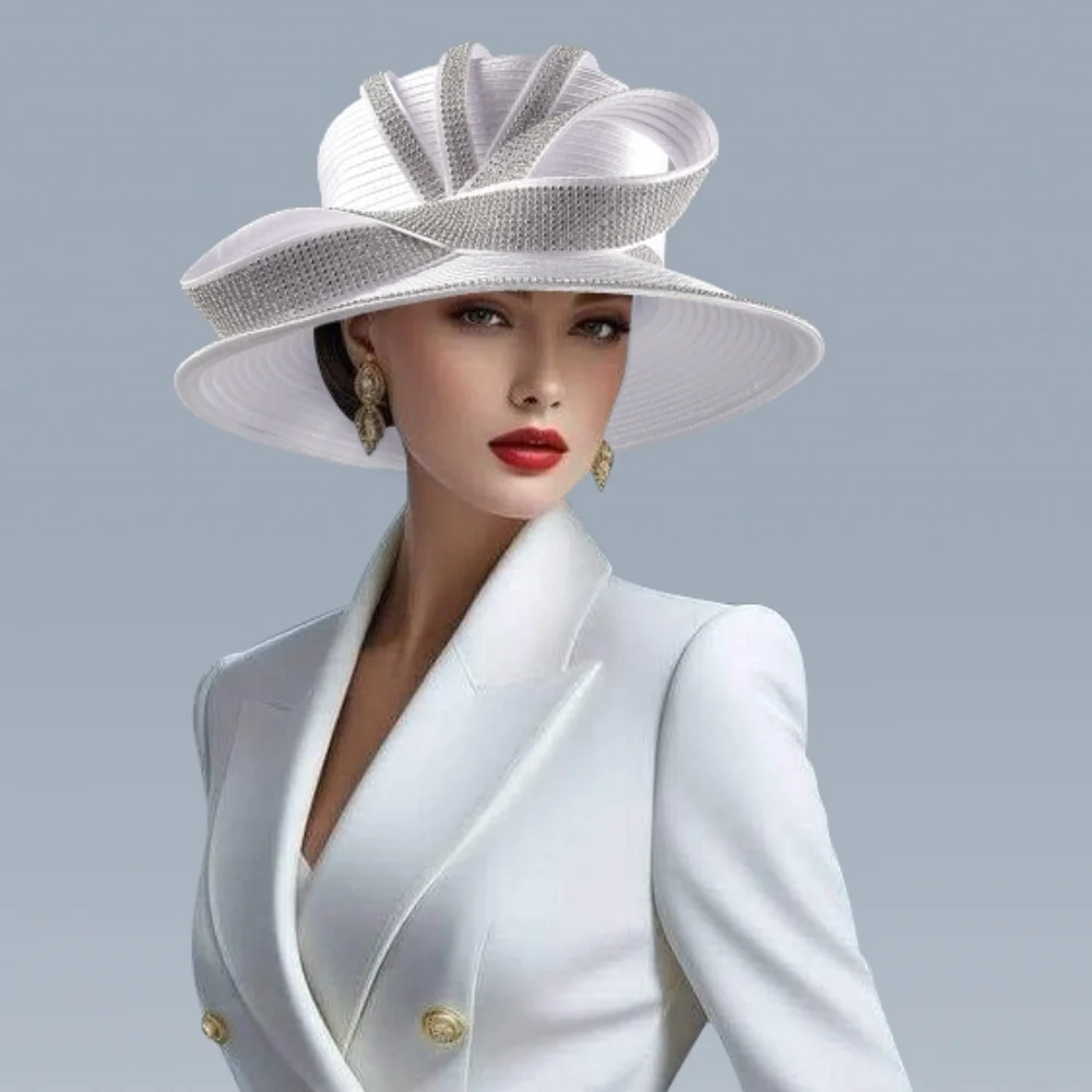 White Sculptural Hat for Formal Occasions Elegant White Hat - Etsy main image 2