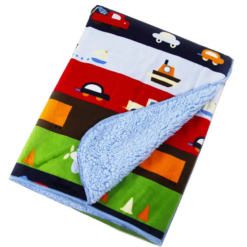 Good Selling Double Layers Infant Fleece Blanket Printed Thick And Soft