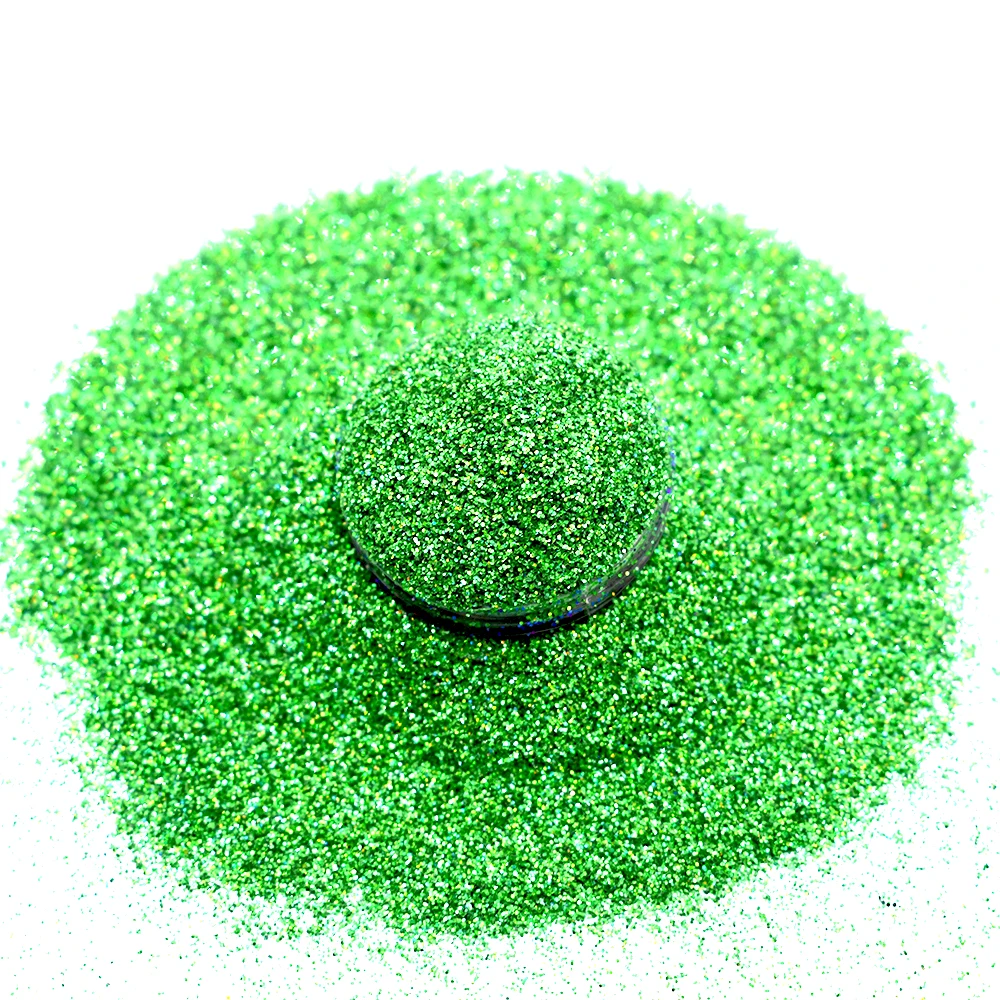 low price wholesale sales holographic glitter powder green