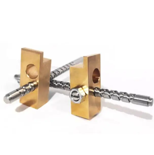 Large Lead 40x40 CNC Machine Tool Self Reversing Trapezoidal Screws Trapezoidal Reciprocating Screw With Brass Nut