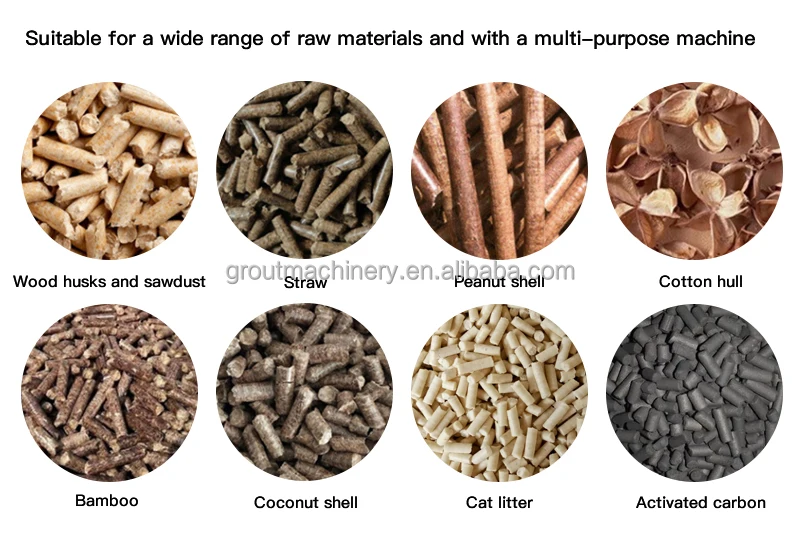Wood Biomass Pellet Making Machine Biomass Fuel Wood Sawdust Straw Pellet Making Machine